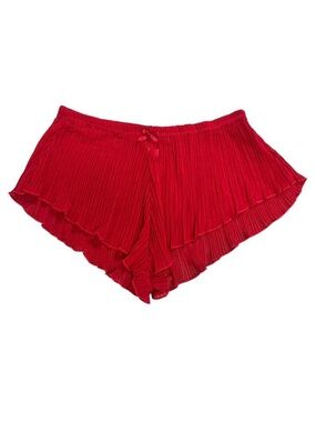Red Pleated Marilyn Monroe Shorts
